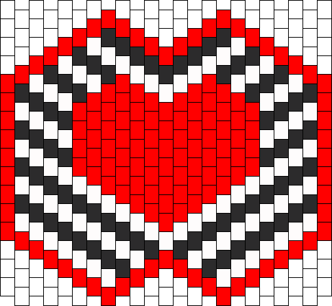 Queen Of Hearts Kandi Mask - Bead (484x447), Png Download