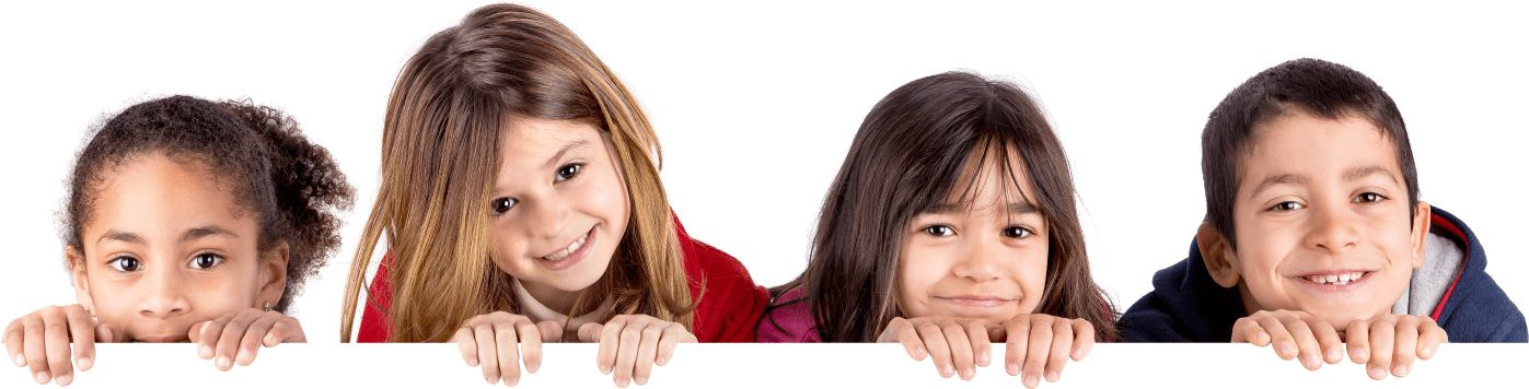 Children Have Many Choices To Make Throughout The Day - Kids Peeking Png (1397x356), Png Download