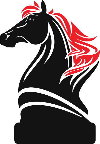 Black Knight Marketing - Knight Chess Piece Vector (400x577), Png Download