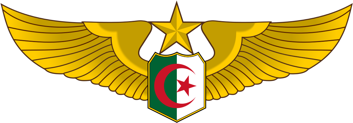 Algerian Air Force Logo (1200x459), Png Download