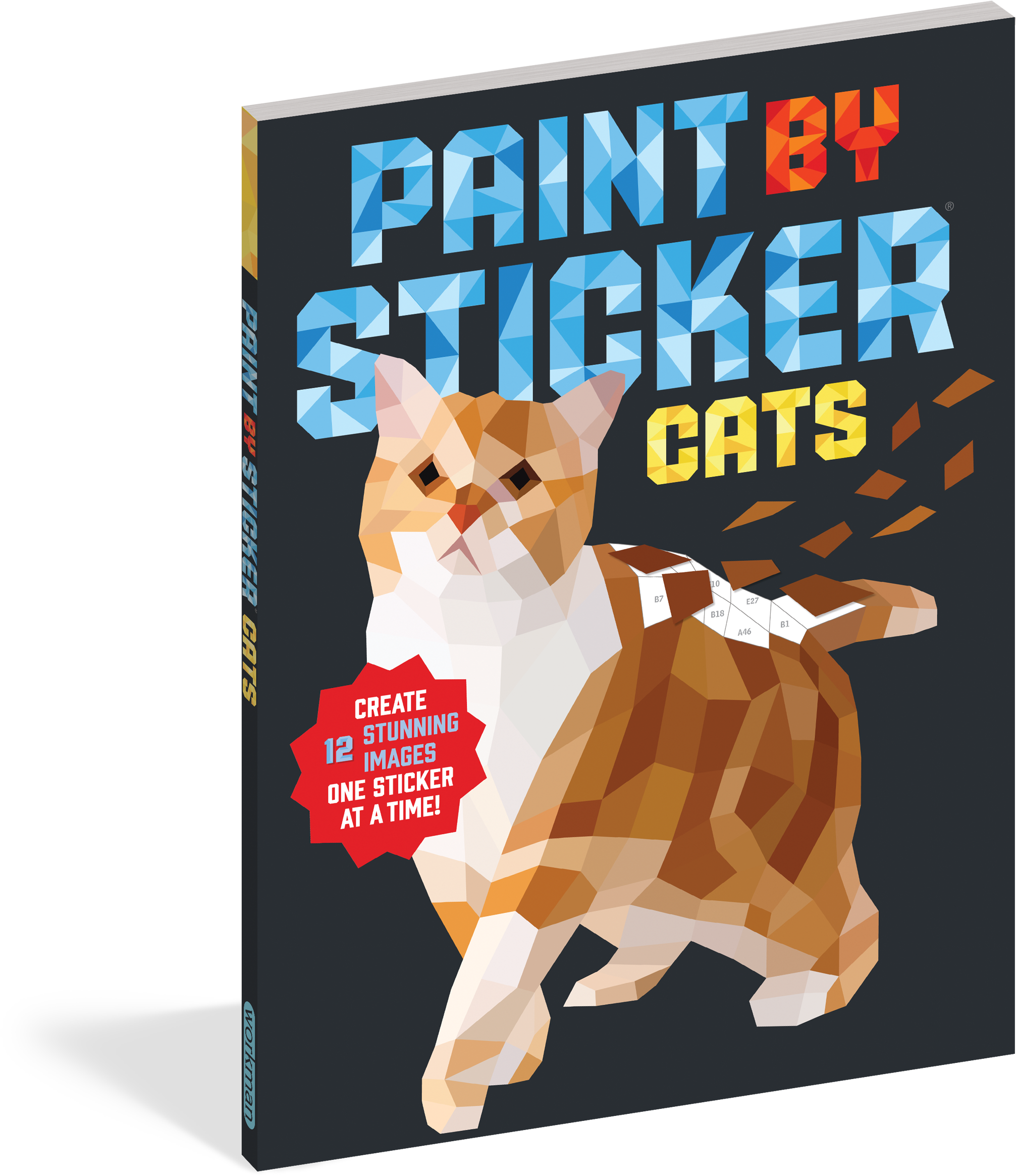 Paint By Sticker - Paint By Sticker Cats (2138x2400), Png Download