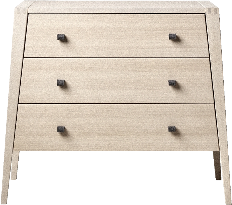 Linéa 3 Drawer Dresser - Leander (1000x1000), Png Download