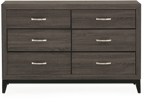 Image For Grey 6-drawer Dresser From Brault & Martineau - Chest Of Drawers (519x804), Png Download