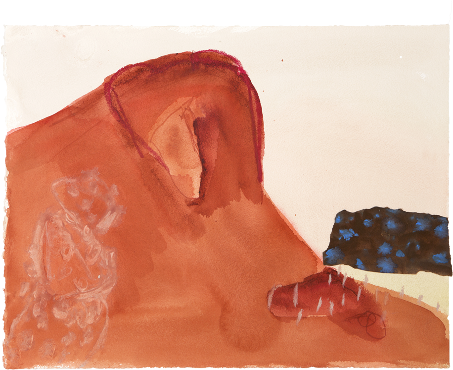 Ruby Ii - Watercolor Paint (1000x787), Png Download