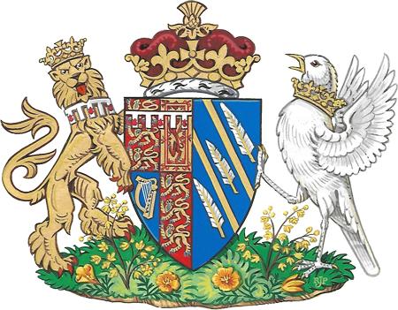The Blue Color Of The Shield Represents The Pacific - Meghan Markle Coat Of Arms (450x351), Png Download