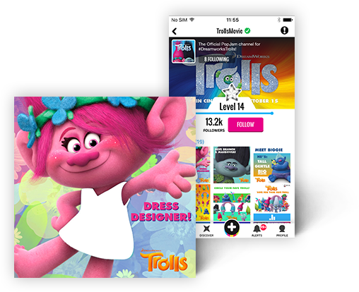 Case Study - Trolls Poppy 35cm Super Soft (508x414), Png Download