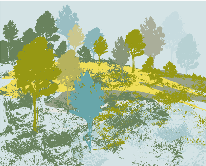 Painted Horizon Rectangular Mat - Visual Arts (800x800), Png Download