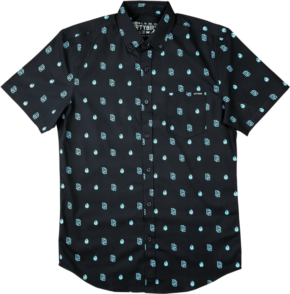 All Over Blue Button Down - Polka Dot (1024x1024), Png Download