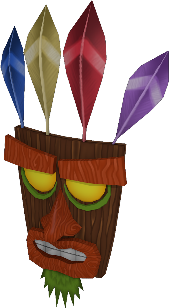 Crash Bandicoot Aku Aku Aku Aku Tattoo, Spyro The Dragon, - Board From Crash Bandicoot (659x1080), Png Download