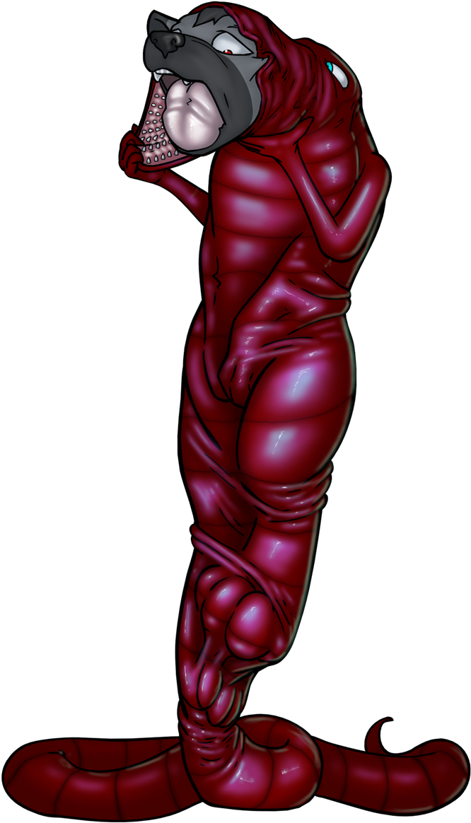 Red Leech And Aku - Illustration (1280x1280), Png Download