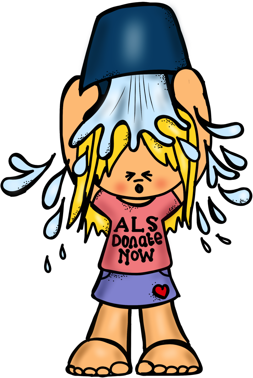 Resultado De Imagen De Educlips Png - Ice Bucket Challenge Cartoon (1080x1600), Png Download
