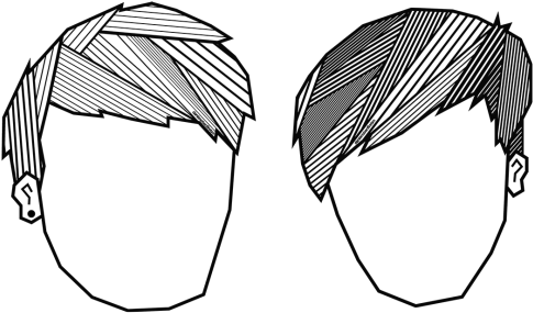 Dnp Geometric Heads ~ It's Transparent B) ~ Available - Pewdiepie (500x368), Png Download