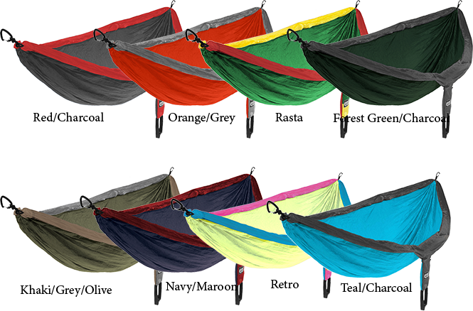 Double Nest Hammock - Double Nest Hammock-purple/teal (665x438), Png Download