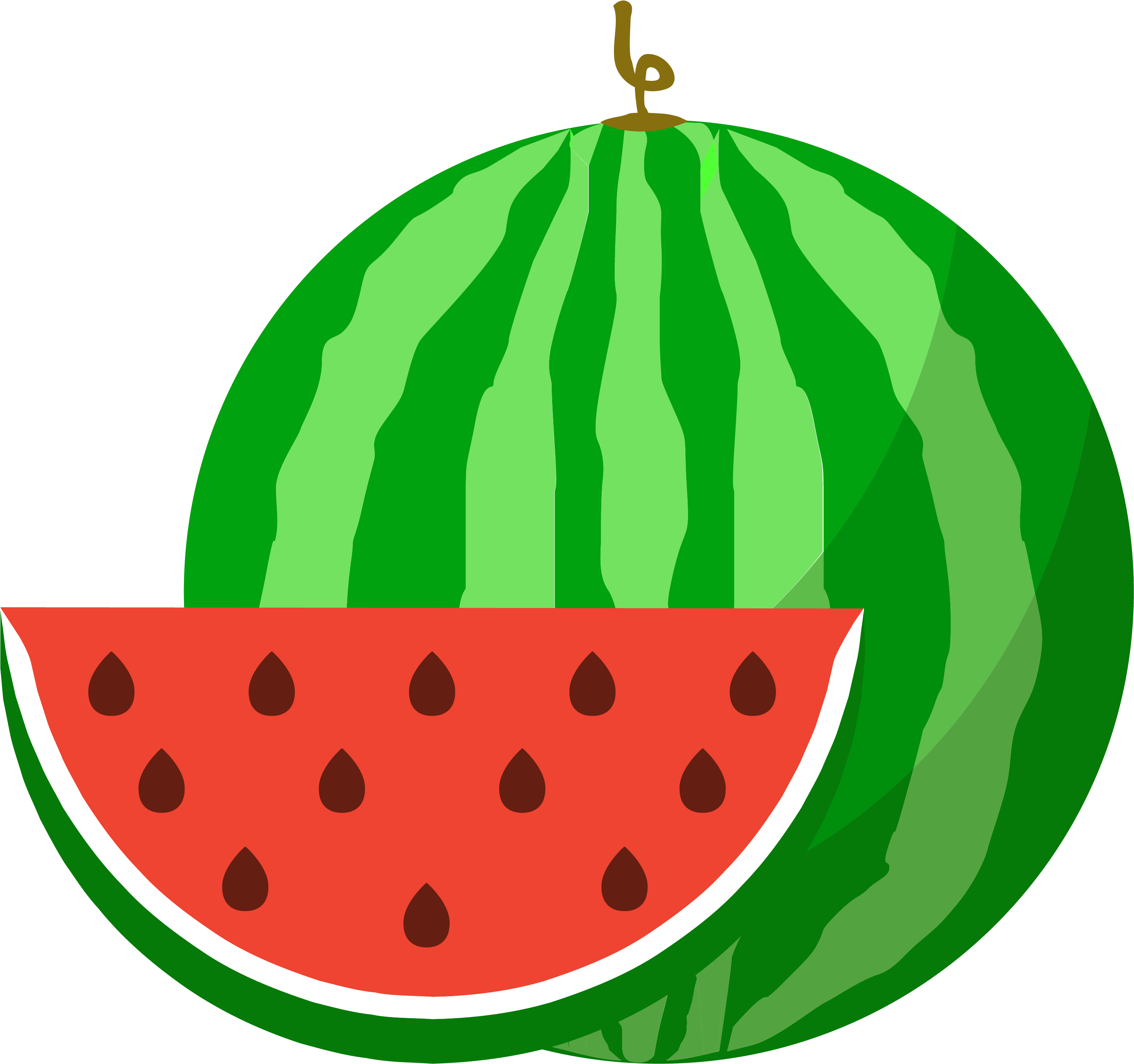 Icon Png Transprent Free Download Citrullus Food - Watermelon Cartoon Png (3249x3502), Png Download