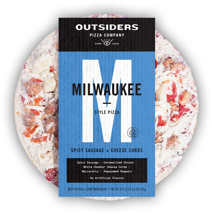 Milwaukee Style Pizza - Outsiders Pizza (731x741), Png Download