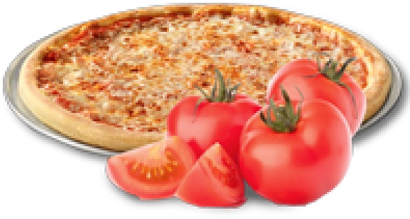 3 Cheese Pizza - Cheese & Tomato Pizza Png (600x600), Png Download