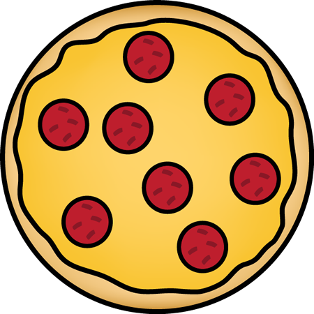 Whole Cheese Pizza Clipart Clipartfox - Pizza Clipart (450x450), Png Download