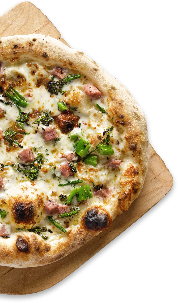 White Pizza - Naan (761x1511), Png Download