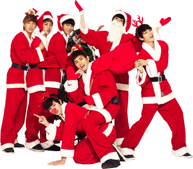 The Kpop Jungle December Dec - Merry Christmas Exo (1000x875), Png Download