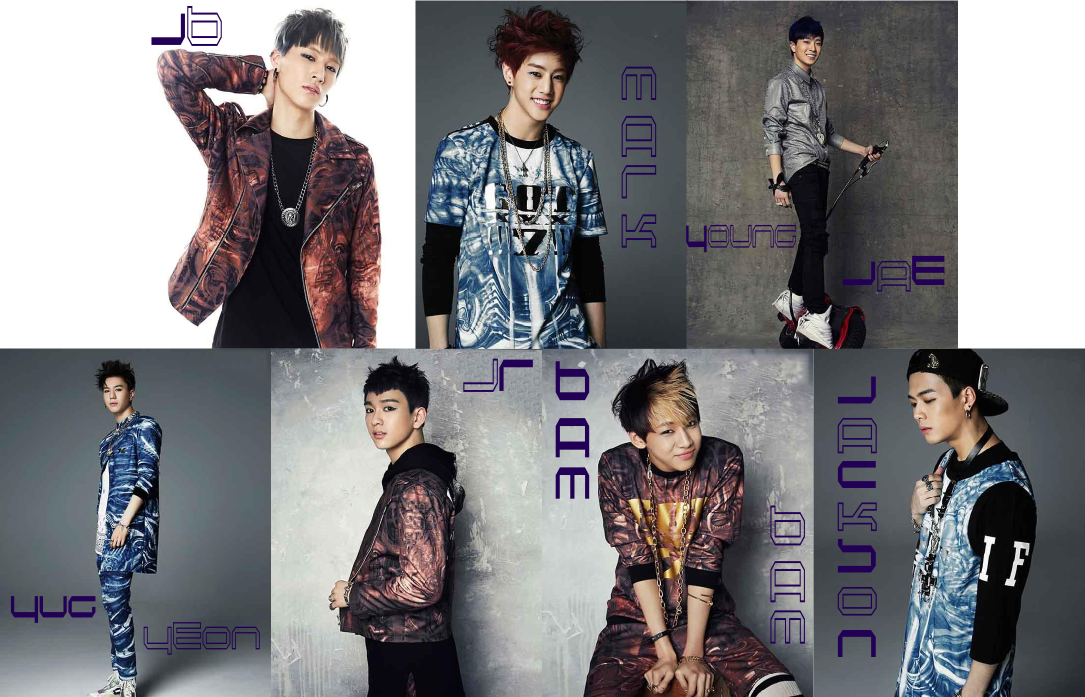 Got7montage2 - Got7 Members Girls Girls Girls Era (1085x697), Png Download