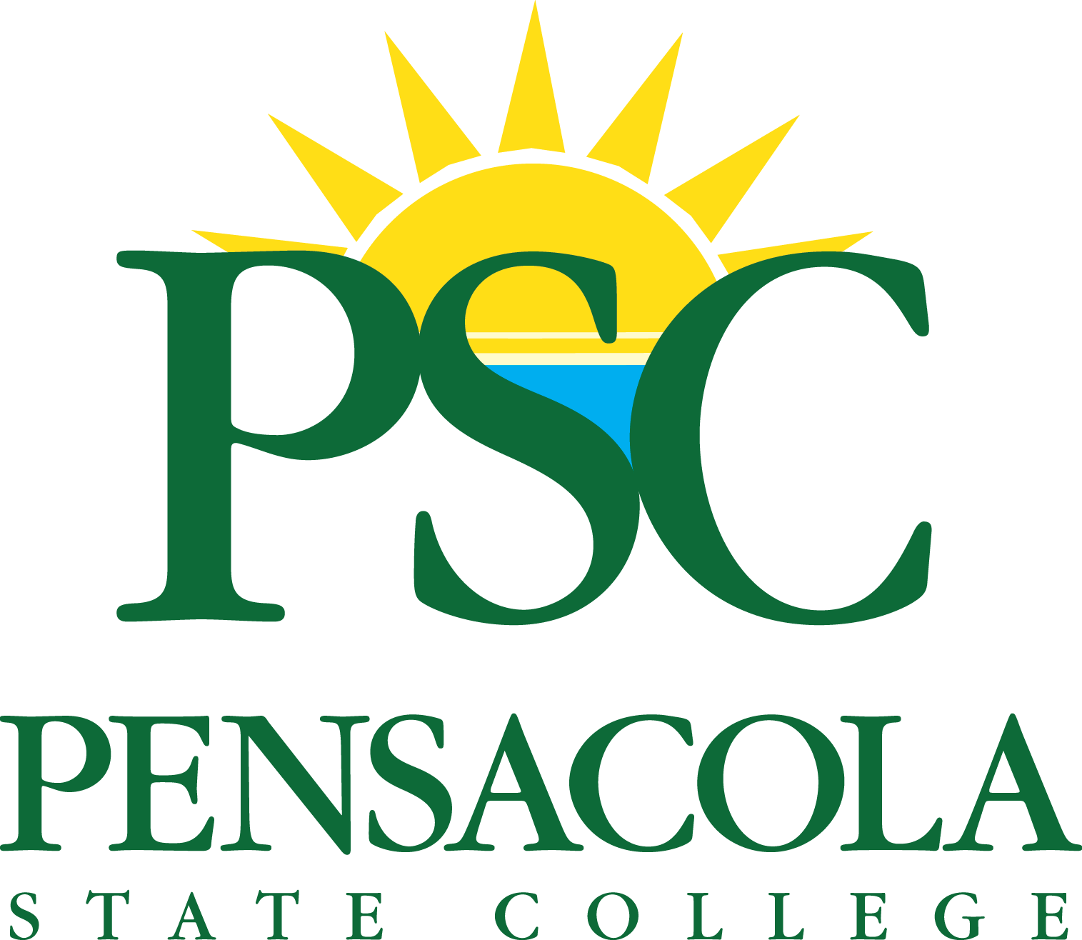 Decorative Image Of Psc Vertlogo2 Cmyk Yl7tlf , Branding - Pensacola State College Logo Png (1515x1316), Png Download
