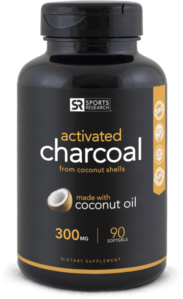 Activated Charcoal From Coconut Shells - Garcinia Cambogia 500mg (600x600), Png Download