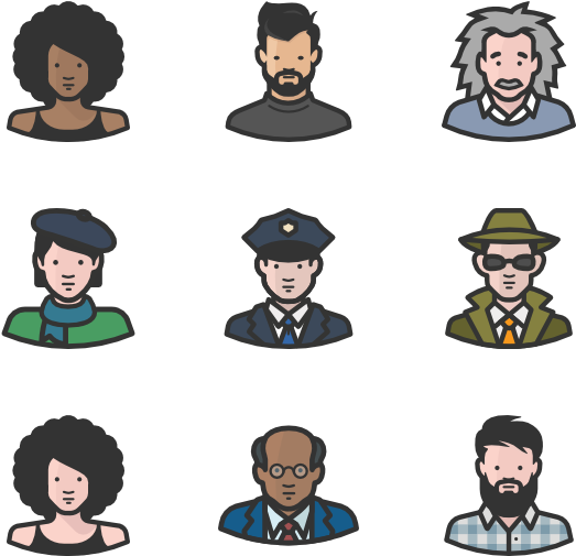 Diversity Avatars - Diversity Icons (600x564), Png Download