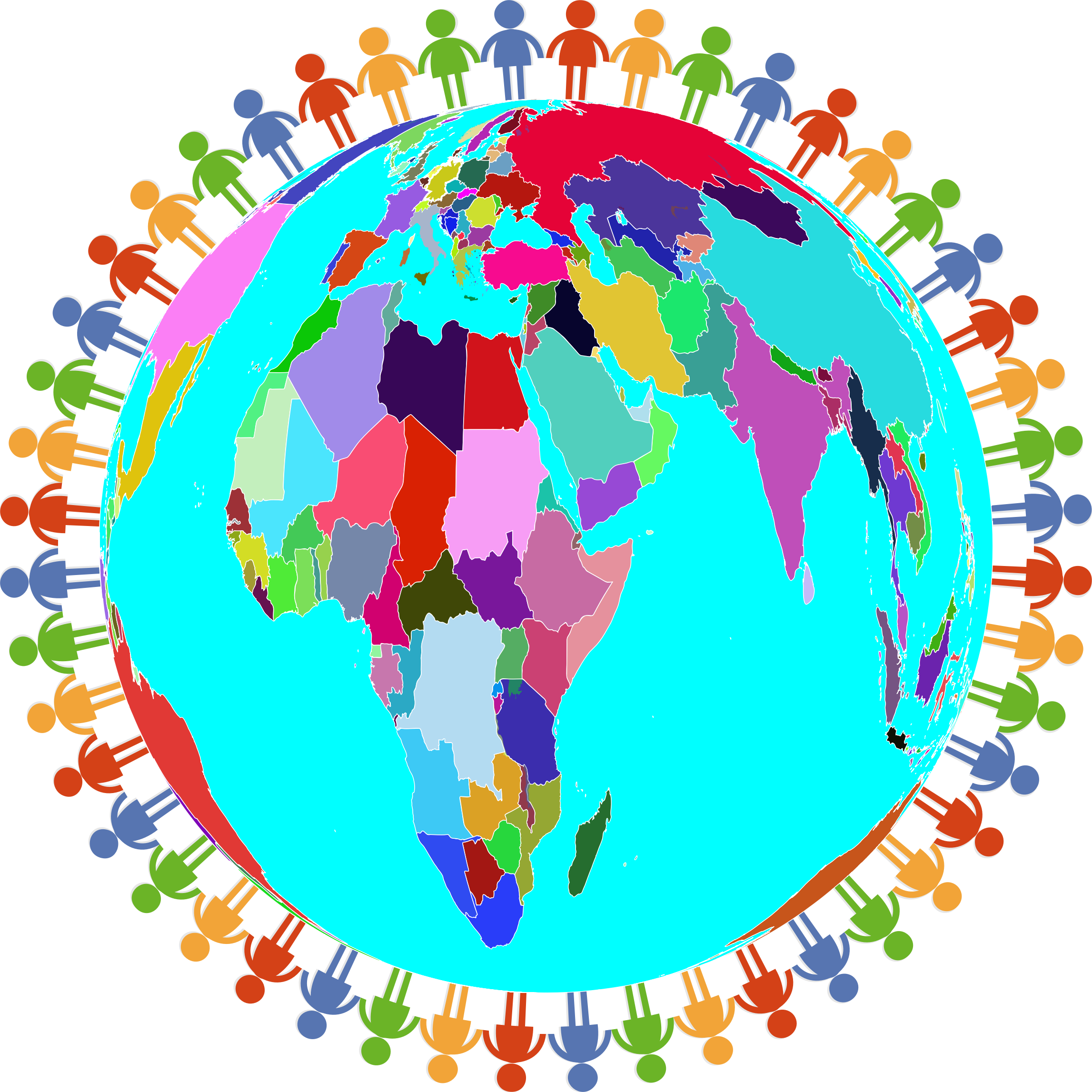 Graphic Library Library Prismatic Diverse Human Family - Seres Humanos En Comunidad (2294x2294), Png Download