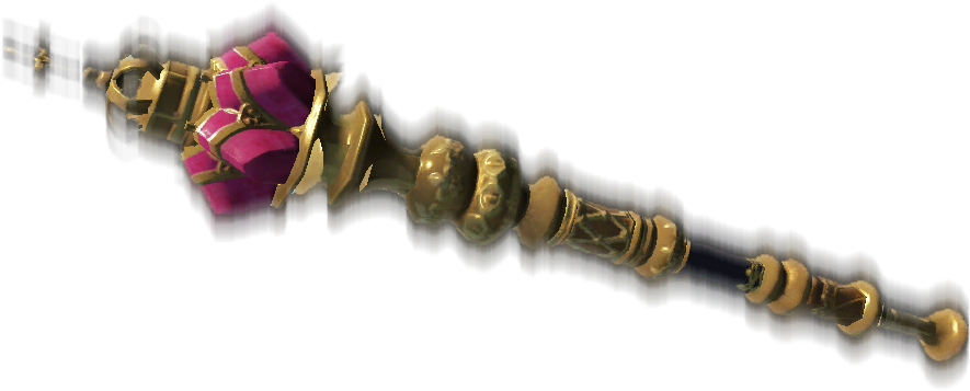 The Rose Scepter - Brass (1024x1024), Png Download