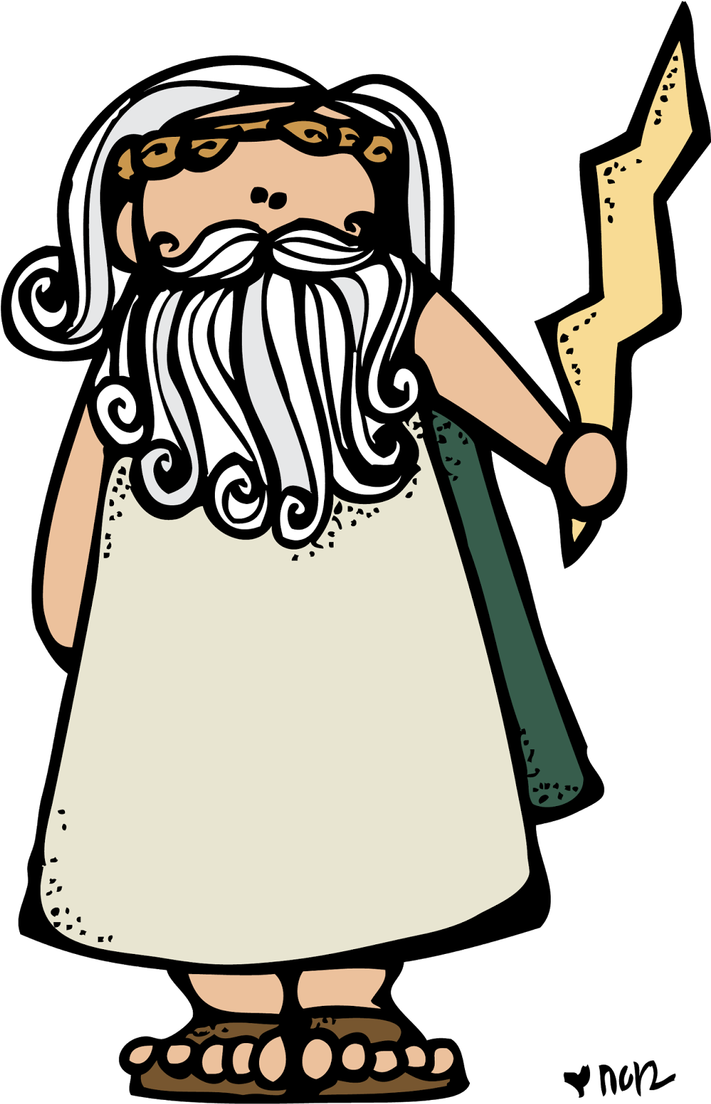Greece Clip Character Huge Freebie Download - Reading Comprehension Zeus (1039x1600), Png Download