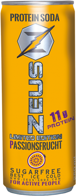 Passion Fruit Specialities - Zeus Protein Soda (533x789), Png Download