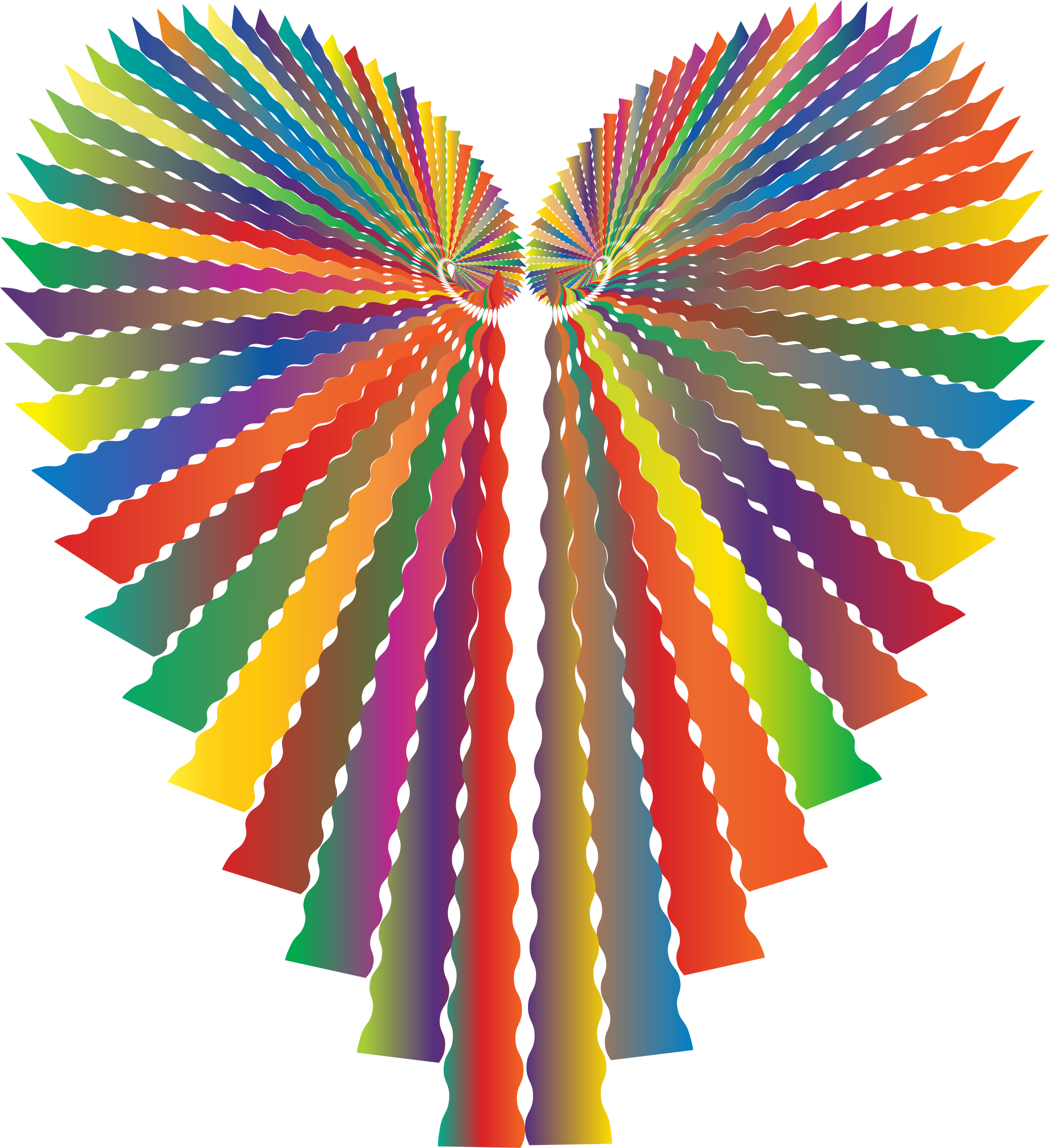 Abstract Clipart Abstract Heart - Abstract Heart Transparent Background Png (2078x2272), Png Download