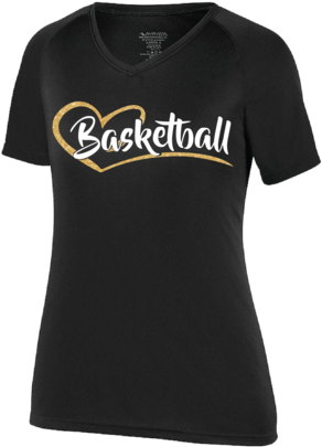 Basketball Heart - T-shirt (480x480), Png Download