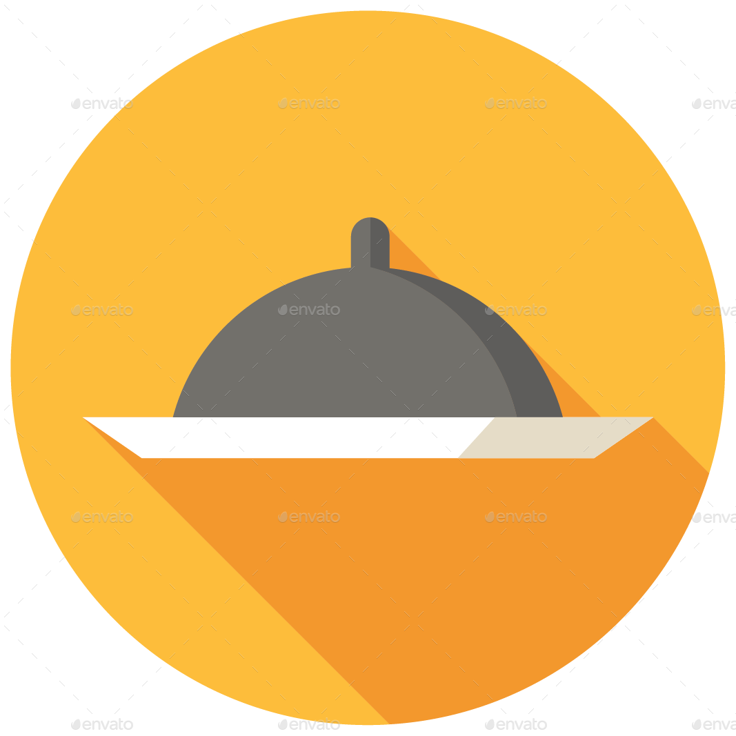 Hotel Icon Png Flat - Food Flat Icon Png (1067x1067), Png Download