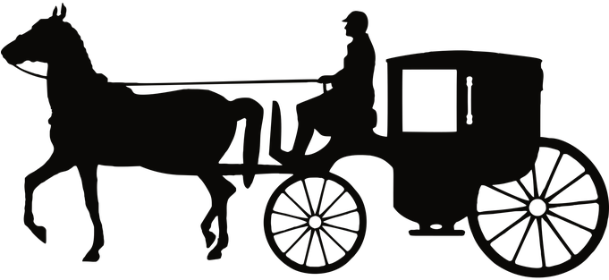 Circle Vector Background Ab - Horse And Carriage Svg (680x340), Png Download