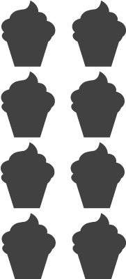 Cupcake Chalkboard Labels - Design (450x450), Png Download