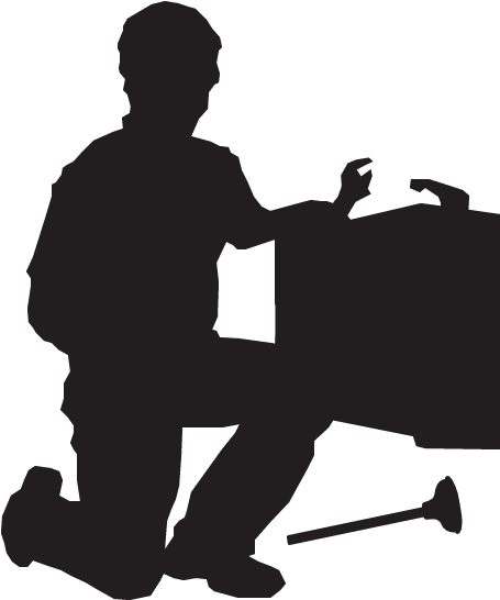 Plumbing - Old Soldier Silhouette (600x600), Png Download