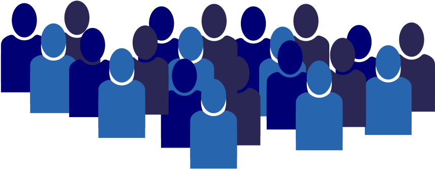 Blue Figures Representing A Group Of Learners - Learning (931x381), Png Download