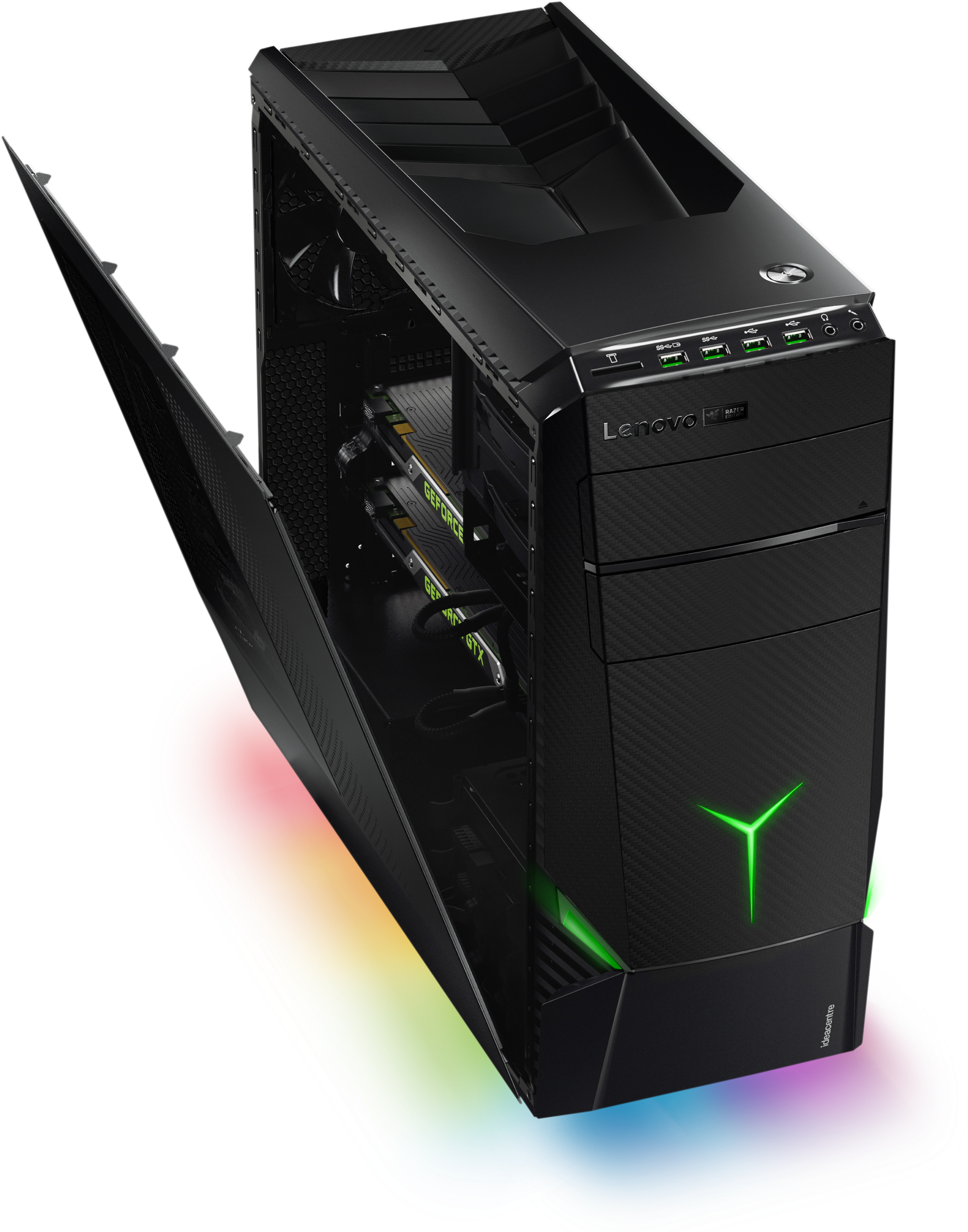 Lenovo Y Series Razer Edition - Lenovo 90dd00c9us Desktop Computer (4992x2910), Png Download