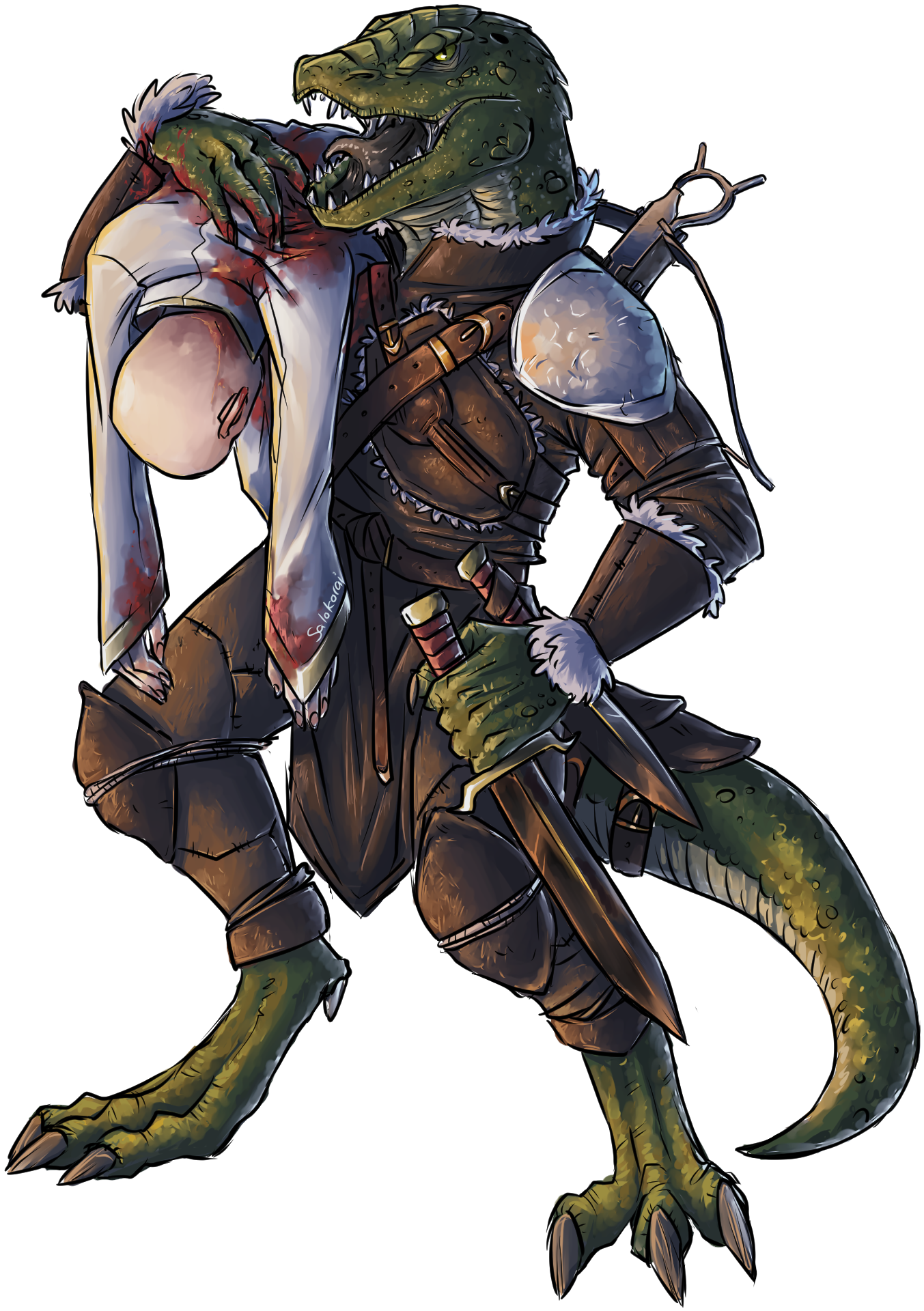 Search Results - D&d Lizardfolk (1578x1998), Png Download