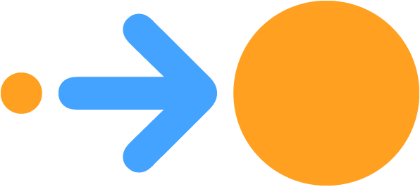 Cc Icons Color Potentialimpact Large - Orange Color Icon Png (596x266), Png Download