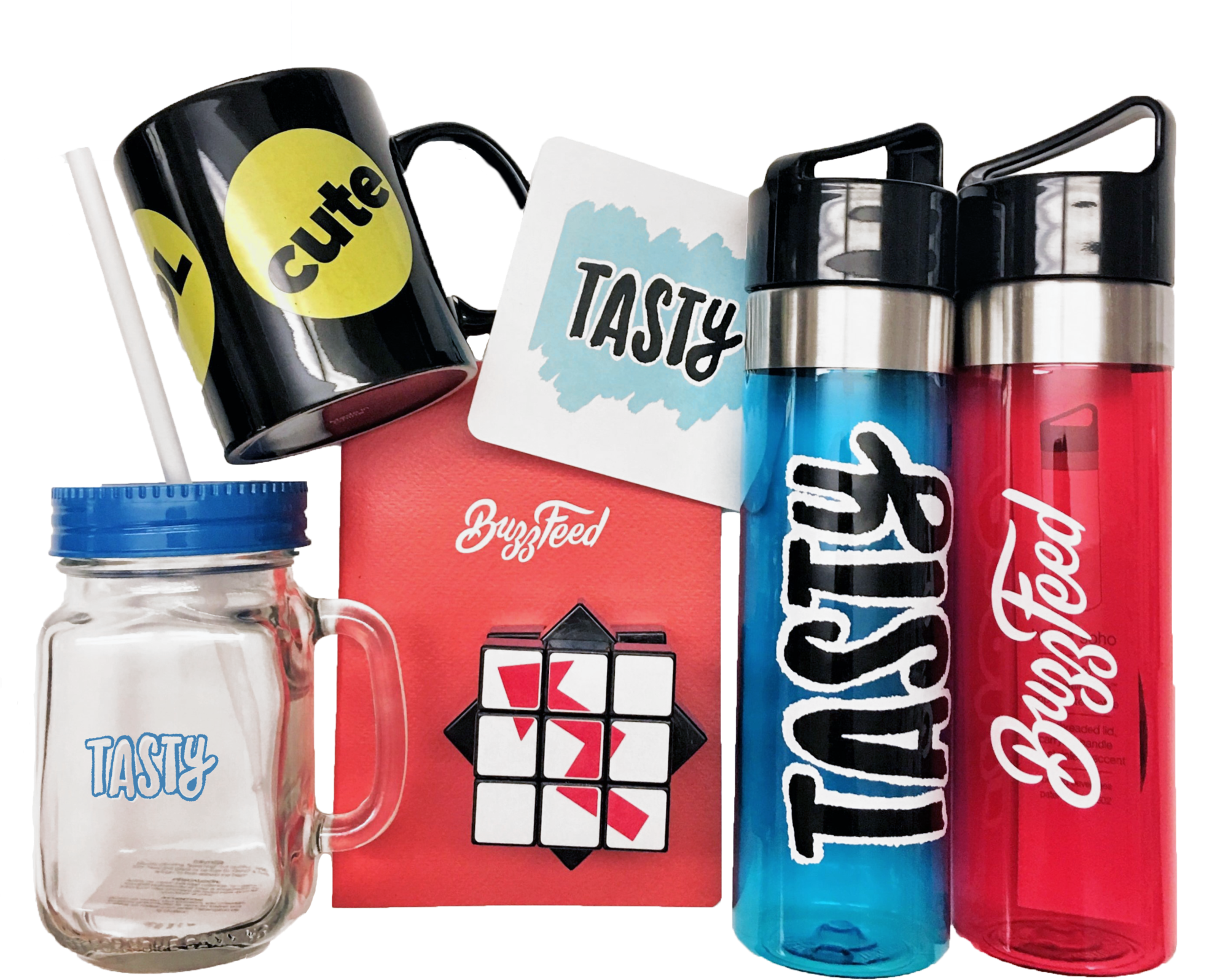 Buzzfeed Merchandise - Water Bottle (2000x1677), Png Download