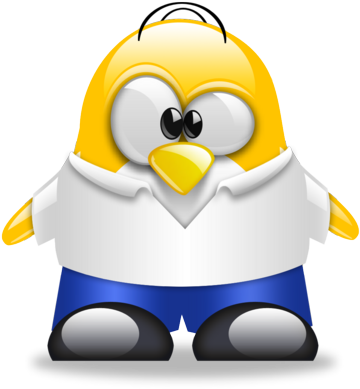 Homer Tux - Tux Simpson (400x400), Png Download