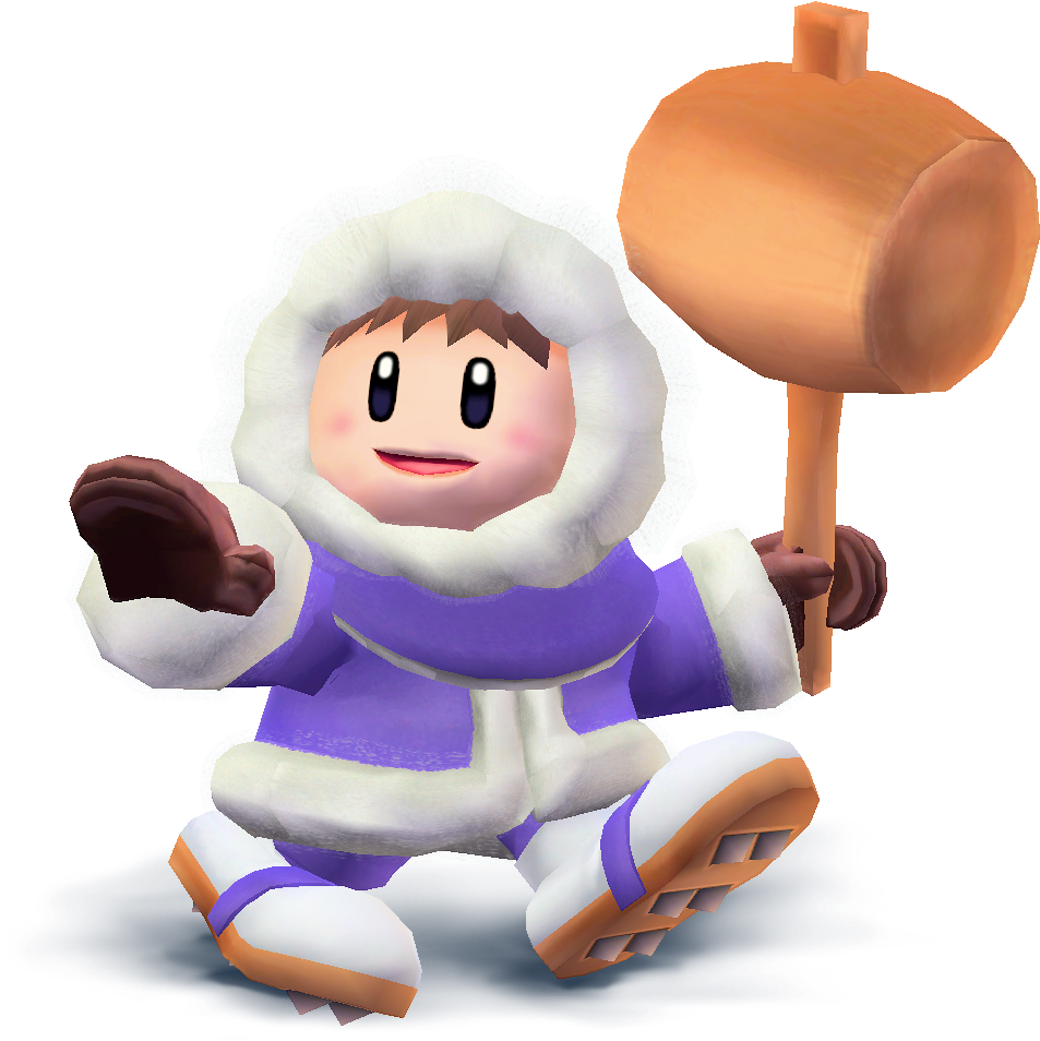 Popo Render Smash Wii U 3ds Style By Machriderz-d8nylxh - Ice Climbers Popo Png (1890x964), Png Download