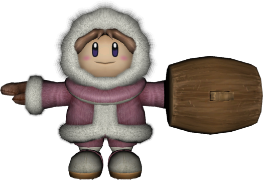 Ssbb-nanarender ] - Super Smash Bros Brawl Ice Climbers Nana (524x358), Png Download