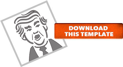 Pumpkin Stencils - Trump Pumpkin Carving Template (616x235), Png Download
