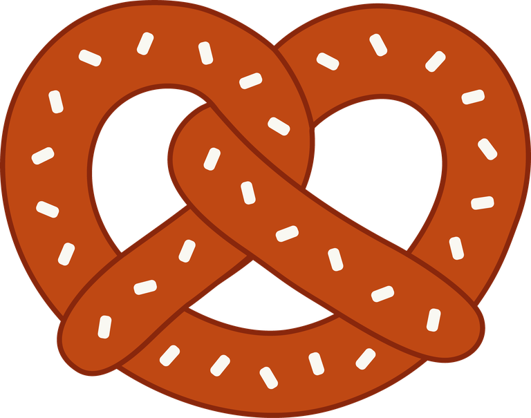 Pretzel - Pretzel Clipart (768x605), Png Download