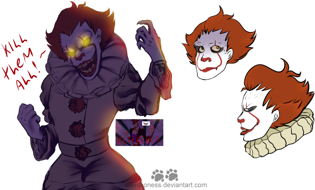 Clown Daddy - Pennywise Fan Art 2017 (1162x687), Png Download