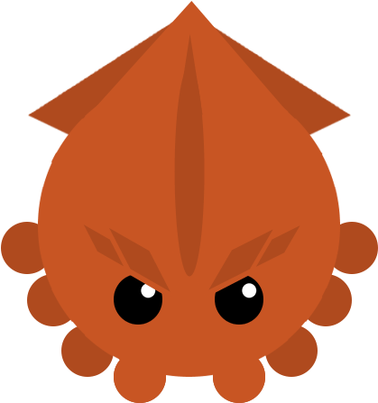 Artisticangry Orange Kraken - Black Kraken Mope Io (500x500), Png Download