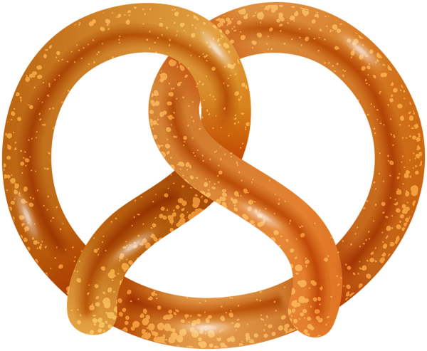German Pretzel Png Clip Art Image - Portable Network Graphics (600x493), Png Download